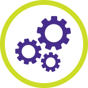 Icon of machine cogs