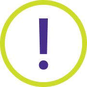 Icon of exclamation point