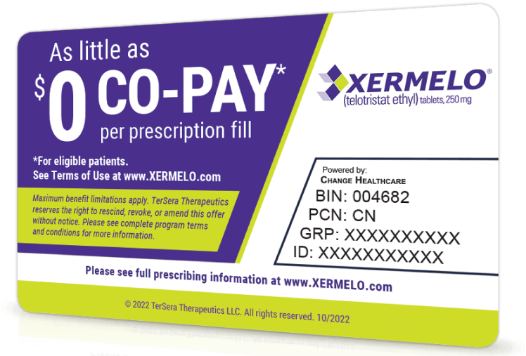 Sample patient co-pay card; not actual card